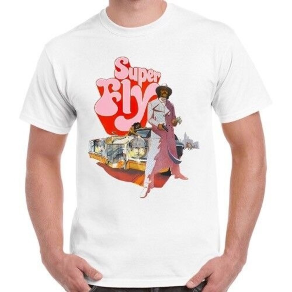 Super Fly Movie Hipster Pimp Film Poster Retro T Shirt